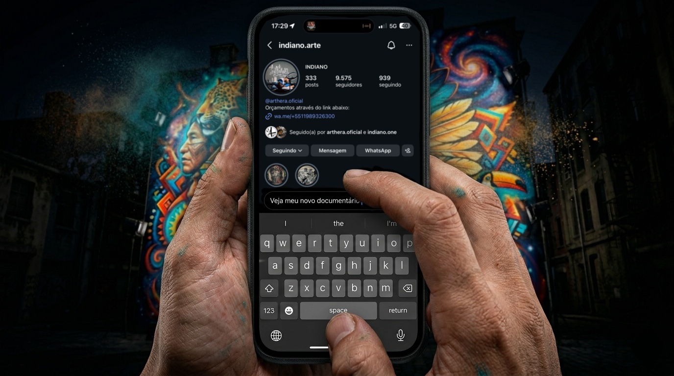 Bio profissional grafiteiro