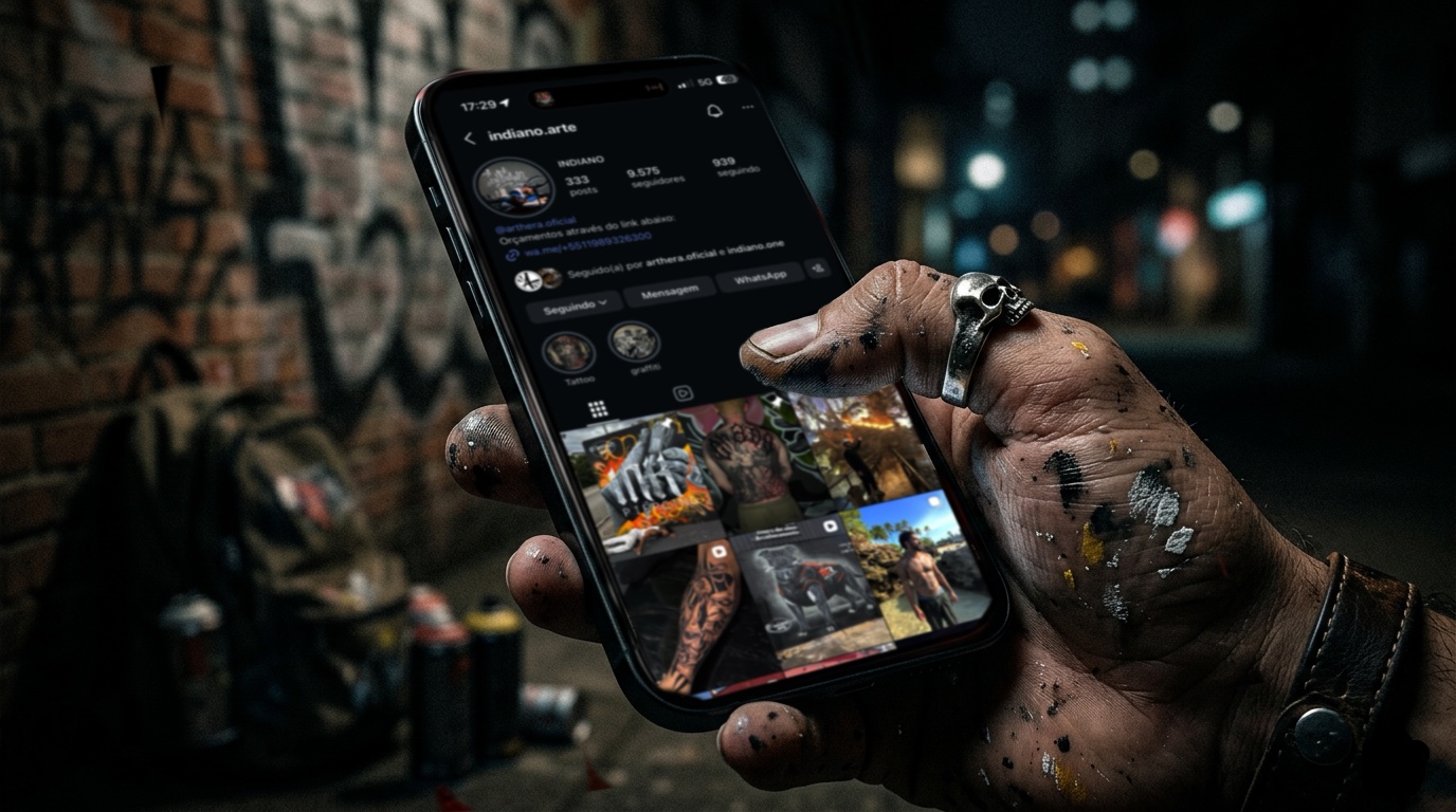 Stories e destaques grafite